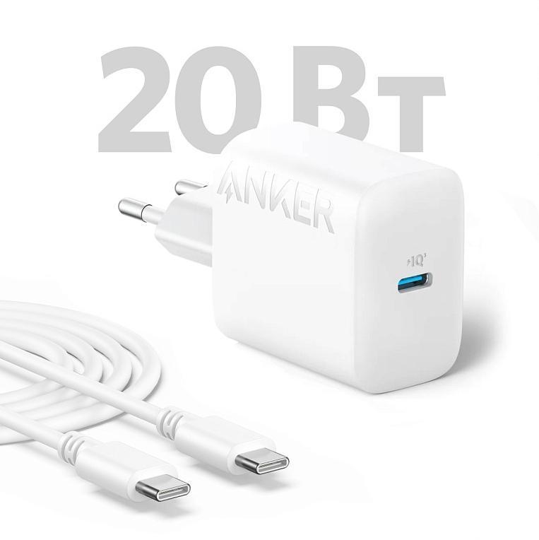 Anker 312 20W B2347 USB-C + кабель USB-C