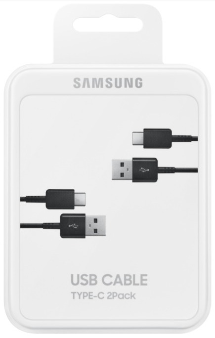 Кабель Samsung USB - Type-C комплект 2шт. EP-DG930M Black