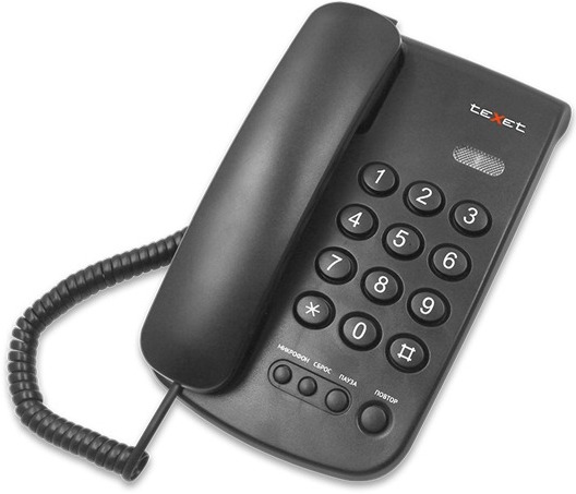 Проводной телефон teXet TX-241 цвет черный