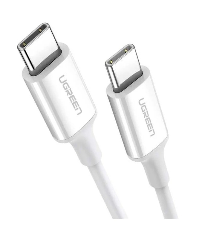 Кабель UGREEN US264 2 m White USB-C 2.0 Male To USB-C 2.0 Male 3A Data Cable