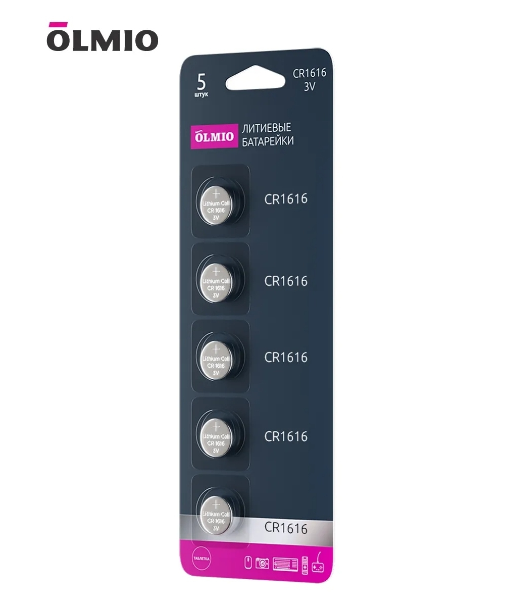 Olmio CR1616 05 (Li-ion) 5шт