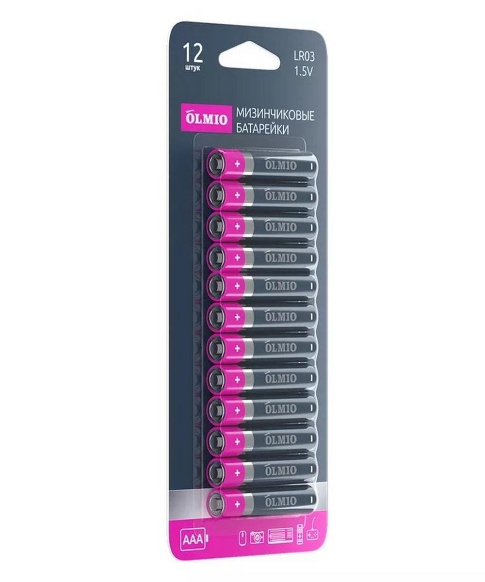 Olmio AAA/LR03 12 (щелочные) 12шт