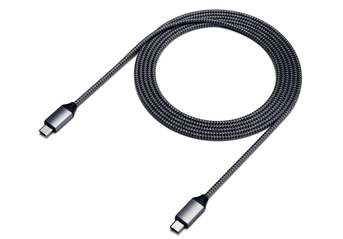 Кабель Satechi Type-C to Type-C 100W 2 м серый космос