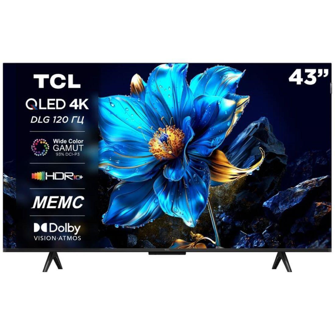 TCL 43" 43P7K 4K, QLED, Google TV