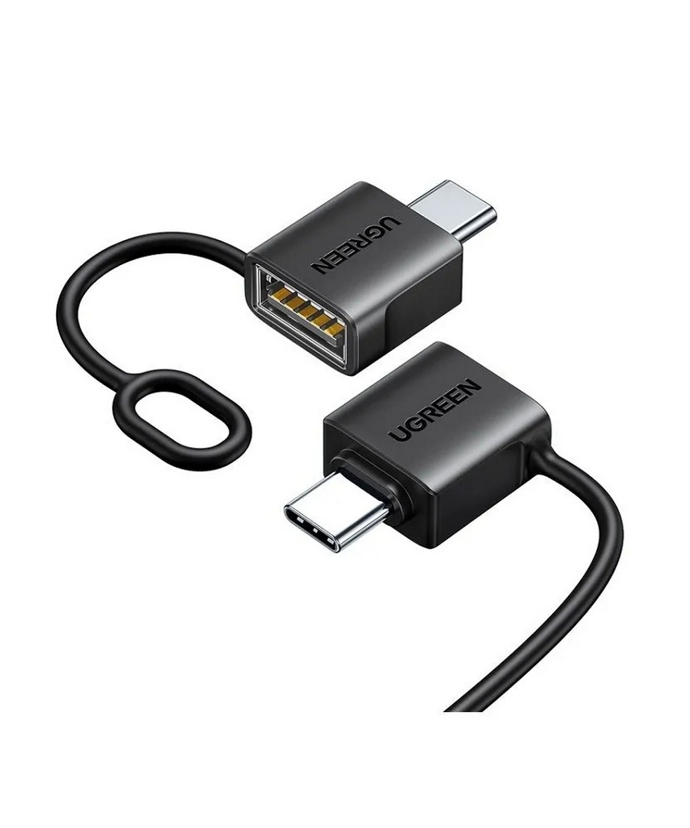 Адаптер UGREEN LS503 (65560) USB-C Male to USB-A Female Adapter 2шт Black