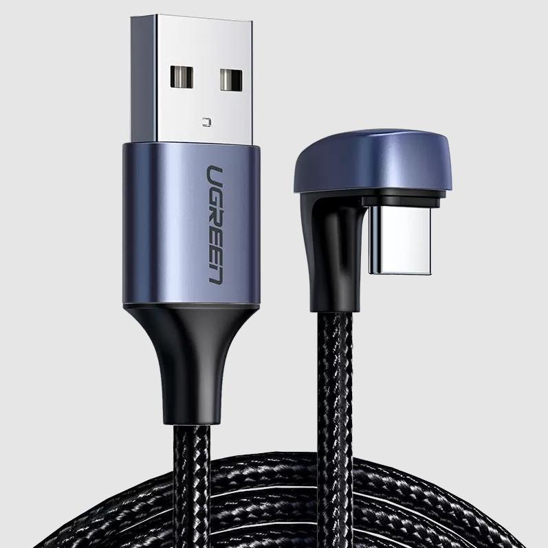 UGREEN US311 Длина 2 м. USB-A to Angled USB-C