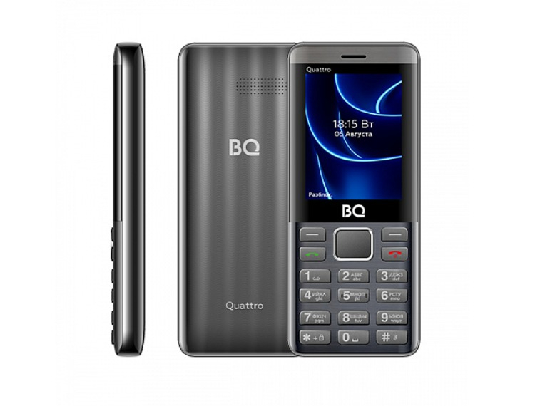 Мобильный телефон BQ 2453 Quattro Серый