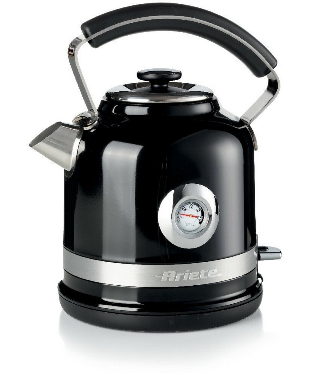 Чайник Ariete Moderna Black Stainless steel w. thermometer 1,7L