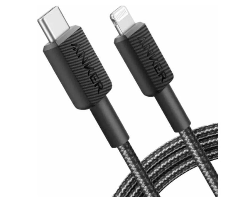 Anker A81B5 Black 0,9m Power Line 322 USB-C -> MFI