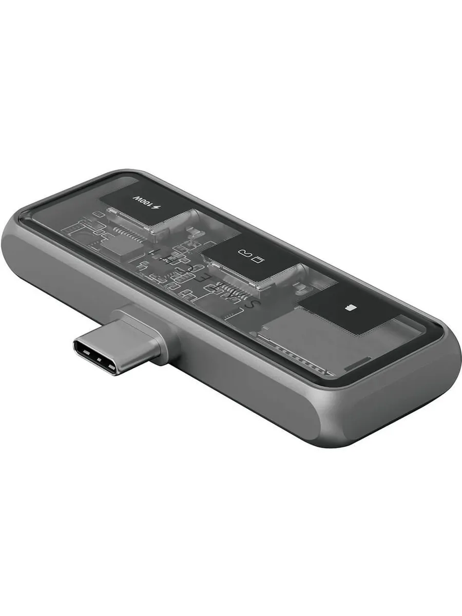 Хаб Satechi ST-HXRSDM Mobile XR Hub PD 100W With microSD. Цвет: серый
