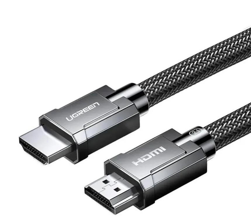 Кабель UGREEN HD135 (70320) 1,5 м 8K HDMI 2.1 Male To Male Cable. Цвет: серый