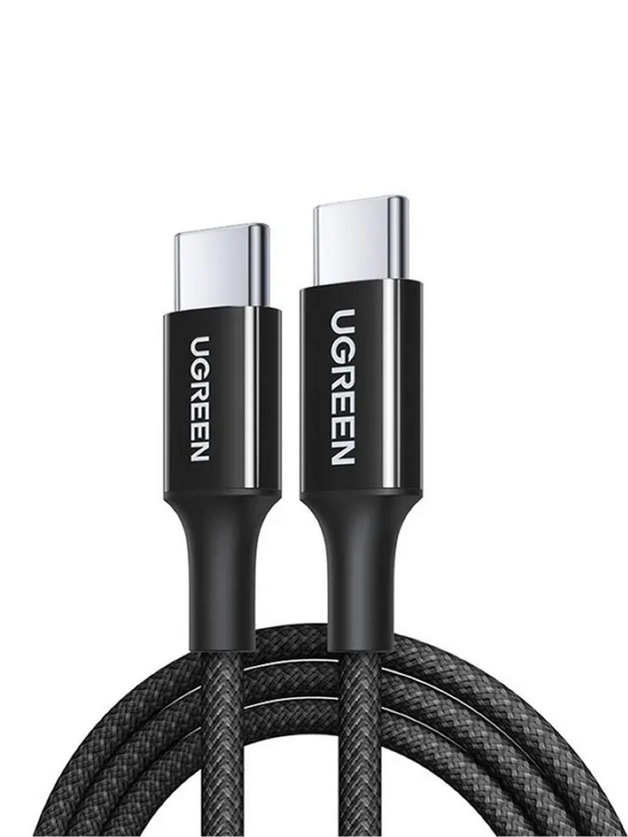 Кабель UGREEN L502 (65249) 1м черный 100W USB-C to USB-C PD Fast Charging Braided Cable 5A