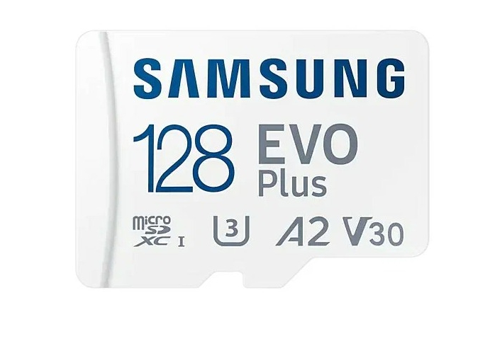Карта памяти Samsung MicroSDXC 128Gb+SD EVO+ U3 A2 V3 adapter EU