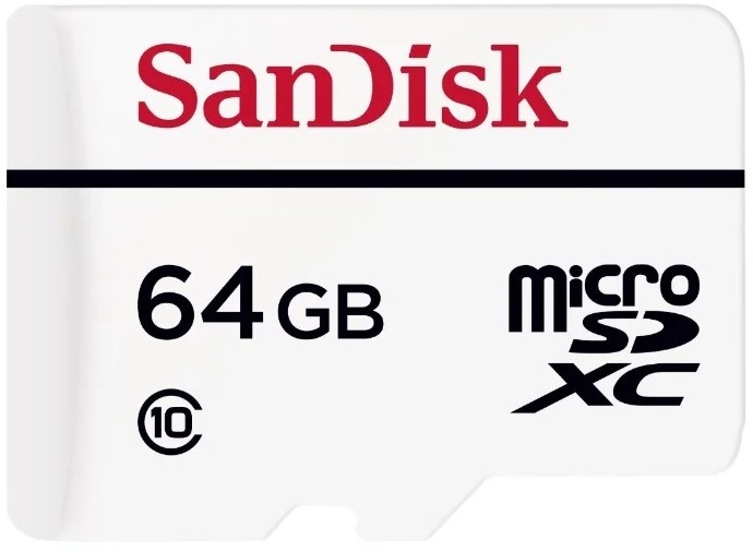 Карта памяти SanDisk SDSQQNR-064G-GN6IA 64GB V30 U3 microSDHC High Endurance Video Monitoring Card