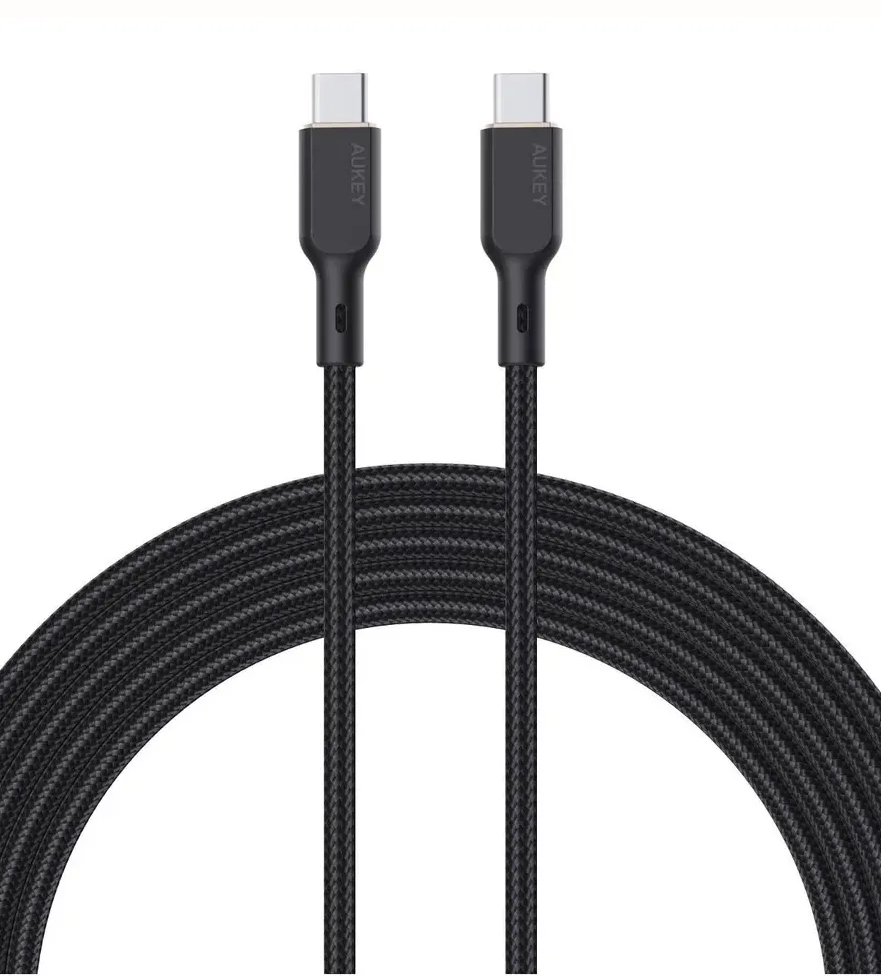 Aukey KCC101 Kevlar USB-C to USB-C 100W 1м