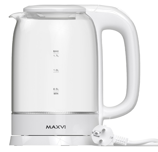 Электрический чайник Maxvi KE1741G white