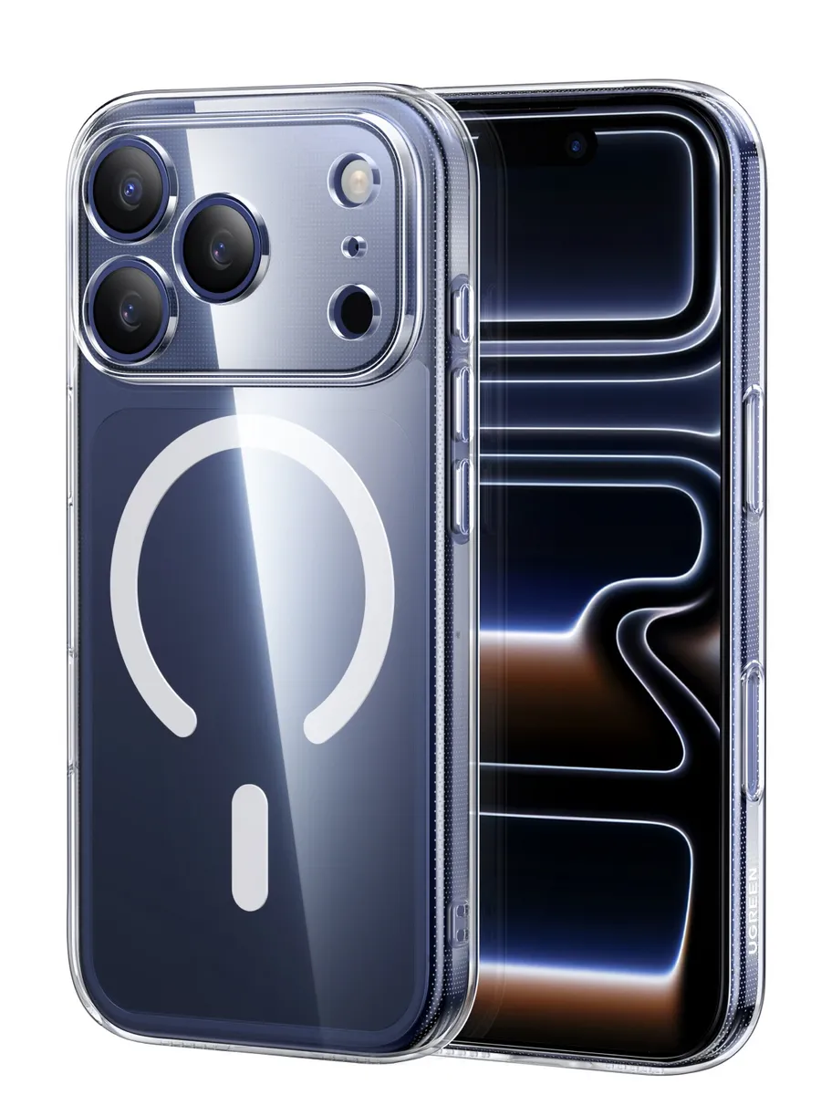 Чехол UGREEN CA241 (95268) для iPhone 17 Pro Max Magnetic Protective Case прозрачный
