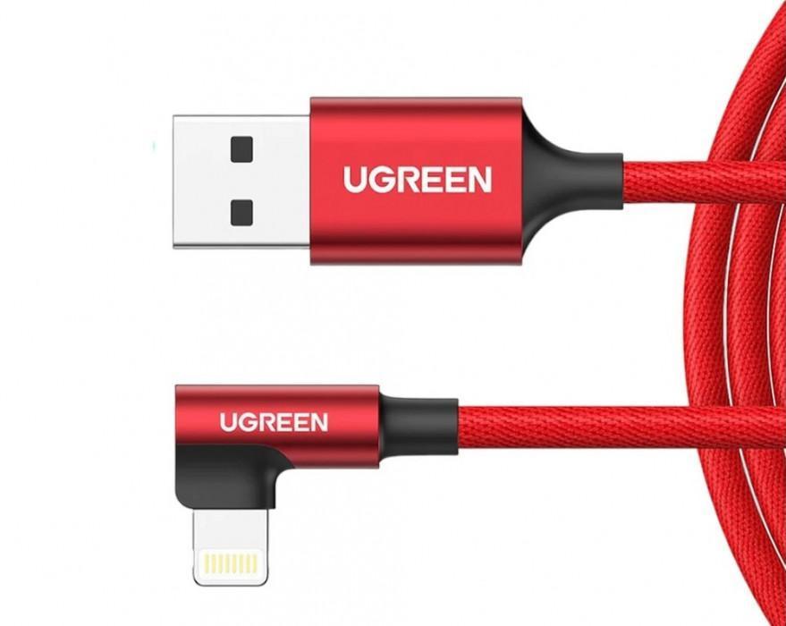 UGREEN US299 1 m Red USB-A to Lightning Cable
