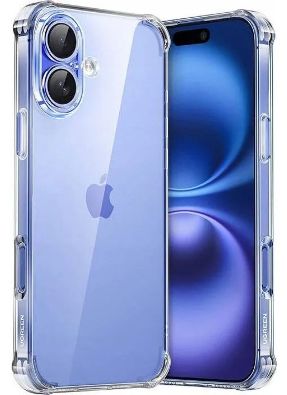 Чехол UGREEN CA101 (45913) для iPhone 16 Bright Cushion Protective Case прозрачный
