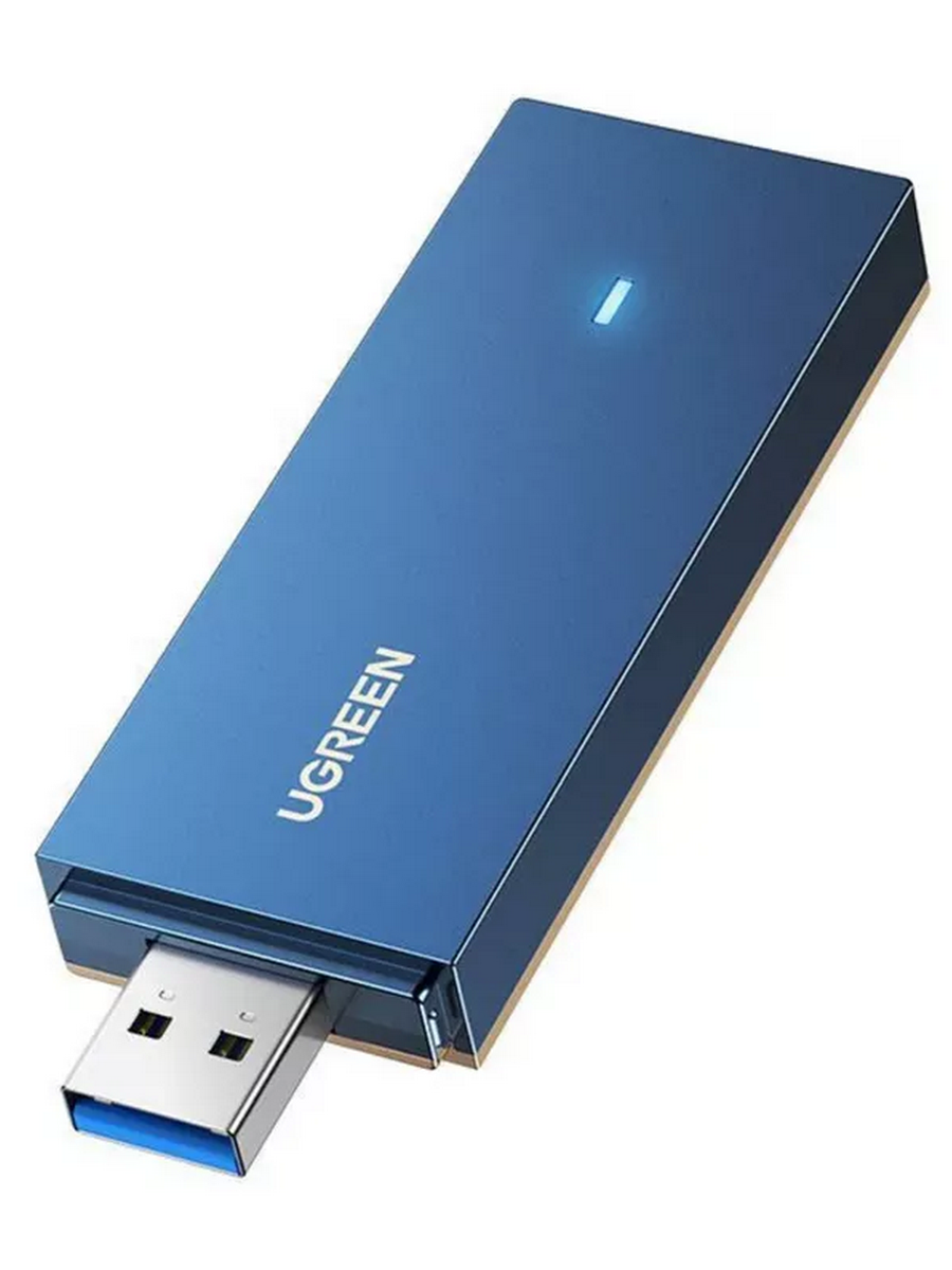 Адаптер двухдиапазонный UGREEN CM499 (90340) AX1800 Dual-Band Wireless Adapter (Wi-Fi 6) синий