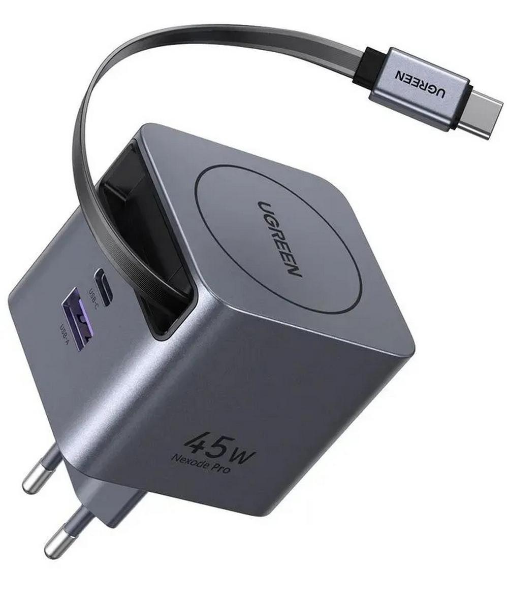 UGREEN X614 (65822) GaN 45W Выдвижной кабель