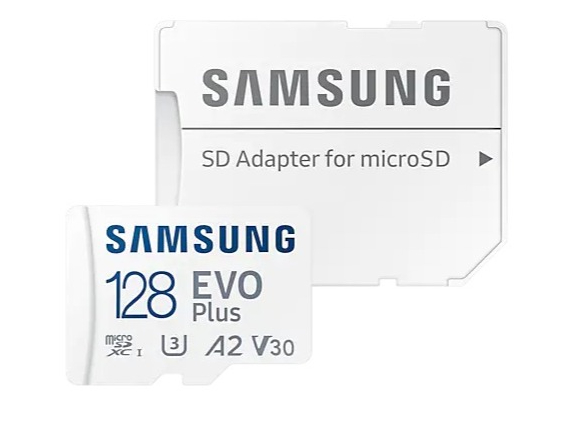 Карта памяти Samsung MicroSDXC 128Gb+SD EVO+ U3 A2 V3 adapter RU