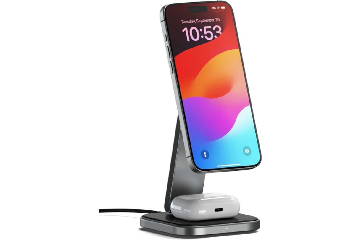 Satechi 2-in-1 Foldable QI2 Wireless ChargingStand
