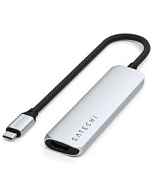 Адаптер Satechi ST-P4SS 4-in-1 USB-C PD&2xUSB-A 3.2 Gen2&HDMI 4K@60Hz Slim серебристый