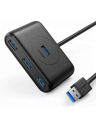 Хаб UGREEN CR113 (20290) USB 3.0 Hub. Длина 0,5 м. Цвет: черный