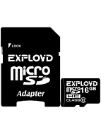 Карта памяти Exployd EX016GC 16GB microSDHC class10 uhs-1 elite sd 45 MB/s с адаптером
