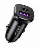 АЗУ UGREEN EC305 (25845) черный USB-C PD+USB-A QC 30W Fast Car Charger с чехлом