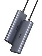 Хаб UGREEN CM498 (75902) 7-in-1 USB-C Hub With HDMI&DP&2*USB-C&2*USB-A&USB-C PD. Цвет: серый космос