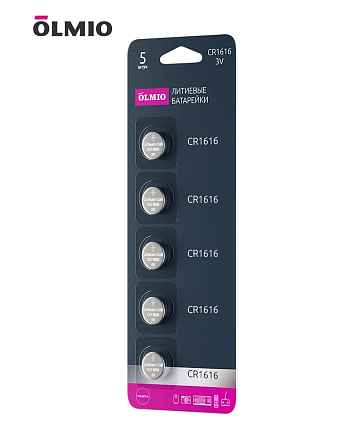 Olmio CR1616 05 (Li-ion) 5шт