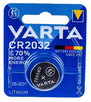 Батарейка Varta ELECTRONICS CR2032 BL1 Lithium 3V (6032)