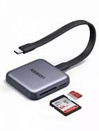Кардридер магнитный 3-в-1 UGREEN CM898 (65095) Magnetic 3-in-1 USB-C&1×SD Card Slot&TF Card Slot