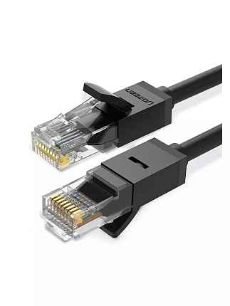 Кабель UGREEN NW102 (60545) 1.5м черный Cat 6 8-Core U/UTP Ethernet Cable
