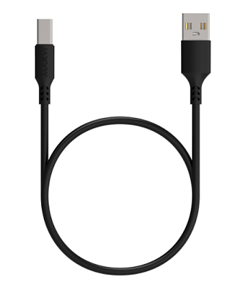 Кабель Maxvi MC-A02L black Type-C 2A удлиненный