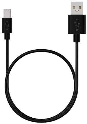 Кабель Maxvi MC-1L black USB-micro USB удлиненный