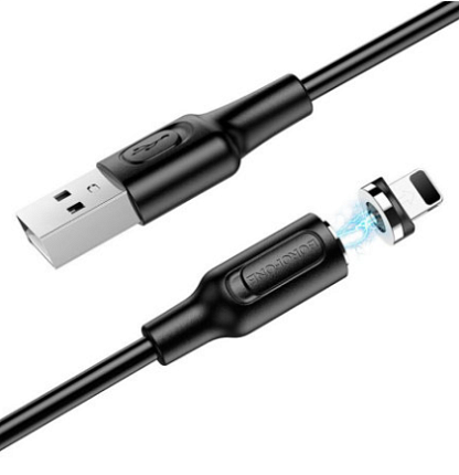 Кабель Borofone BX41 USB Lightning 1 м 2.4A  магнитный Black