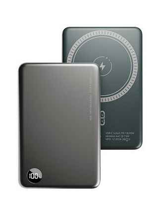 Внешний АКБ OLMIO QM-16 044474 Mag-Go 10000mAh, 20W PowerDelivery, 15W wireless, серый