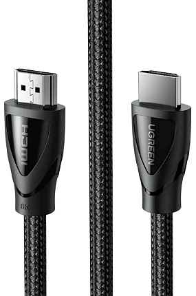 Кабель UGREEN HD140 (80401) HDMI 2.1 Длина 1 м. Цвет: черный Male To Male Cable 8K Braided Cable.