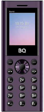 Мобильный телефон BQ 1858 Barrel Purple+Black