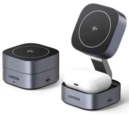 UGREEN W702 (35316) 2-in-1 Magnetic Wireless 15W