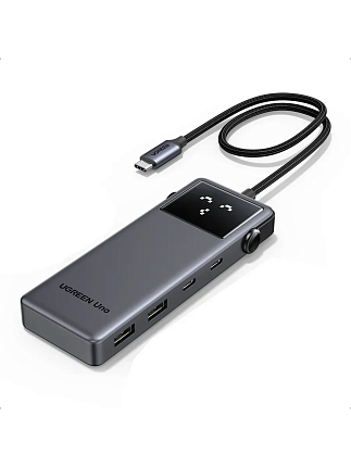 Хаб UGREEN CM888 (35998) серый UNO 6-in-1 4K@60Hz USB-C To HDMI+2*USB 3.2 A+2*USB 3.2 C+PD Power Con