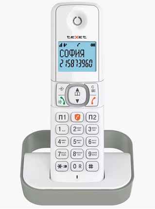 Радиотелефон teXet TX-D5605A белый-серый