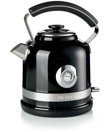 Чайник Ariete Moderna Black Stainless steel w. thermometer 1,7L