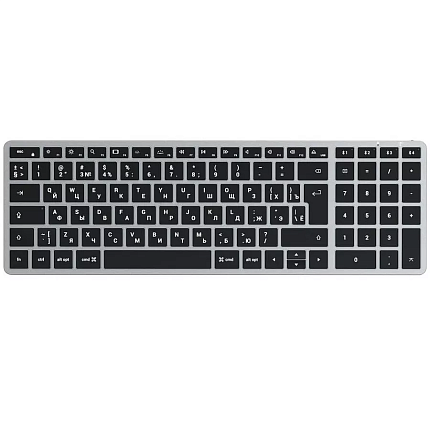 Клавиатура Satechi Slim X2 Серый космос Bluetooth Keyboard-RU Русская раскладка