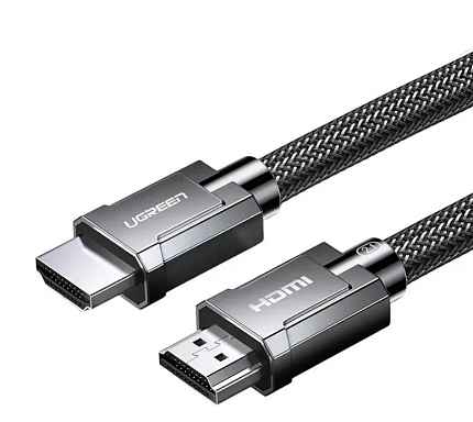 Кабель UGREEN HD135 (70320) 1,5 м 8K HDMI 2.1 Male To Male Cable. Цвет: серый