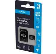 Карта памяти Maxvi microSDXC 16GB, class 10, UHS-I (1), V10