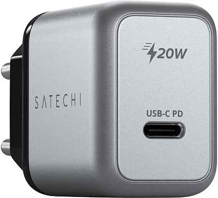 Сетевое зарядное устройство Satechi 20W USB-C PD Wall Charger серый космос